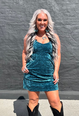 5474 Never Enough Turquoise Dress