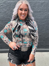 5284 Tattoos On This Town Mesh Top