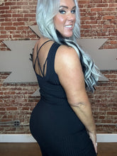 5134 Long Black Train Dress