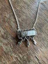 4765 Sterling Silver White Buffalo Necklace