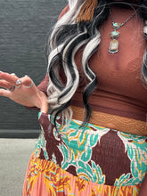 5247 Coral Paradise Maxi Skirt