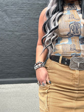 5275 Denim Cargo Skirt