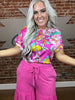 4126 Pop Off Floral Top