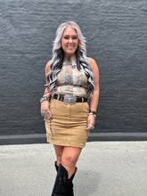 5275 Denim Cargo Skirt