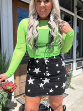 4411 Green Light Mesh Top