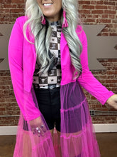 3922 You Tulle Much Blazer Pink