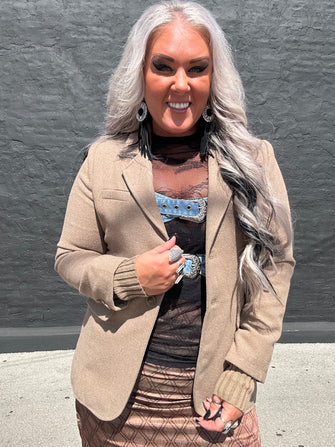 5467 Boss Babe Blazer Mocha