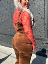 5503 Cord Cowgirl Overalls Chestnut