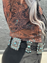 5317 Leather Concho Belt