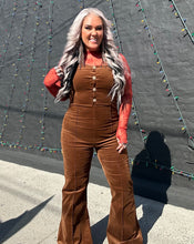 5503 Cord Cowgirl Overalls Chestnut