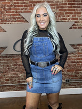 4194 Judy Blue Light Denim Skirt Overalls