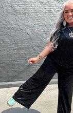 5416 Black Velvet Pants