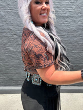 5310 Keep It Western Mesh Top