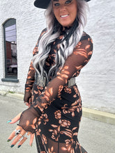 4906 Floral Flair Maxi Dress