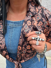 4269 Saddle Blazin Tie Top