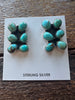 5096 Sterling Silver Turquoise Earrings