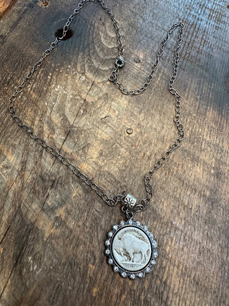 3289 Buffalo Nickel Necklace