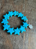 3489 Star Bracelet Turq