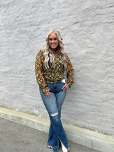 3486 Risen Denim High Rise Split Flare