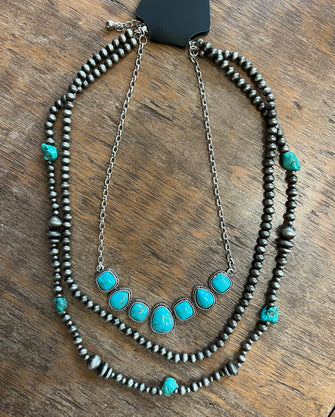 1975 Layered Faux Navajo Necklace