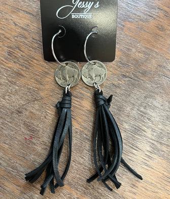 1860 Buffalo Nickel Earrings