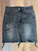 647 RI Black Denim Skirt