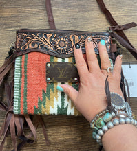 734 Olive Aztec Crossbody