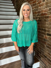 2276 Turquoise Summer Sweater