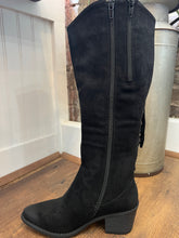 1368 Black Fringe Knee High Boots