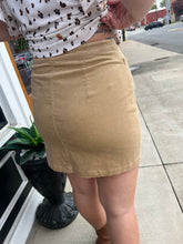 Taupe Cord Skirt