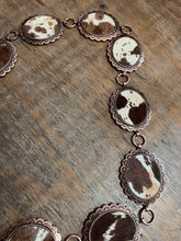 1745 Cow Concho Belt Brown