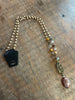 487 CS Natural Stone Bird Necklace