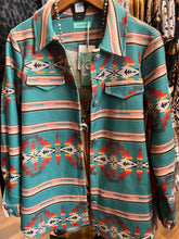 1750 Turquoise Aztec Shacket