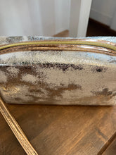 402 White and Silver Cosmetic Bag