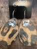 463 Leopard Leather Bling Earrings 2
